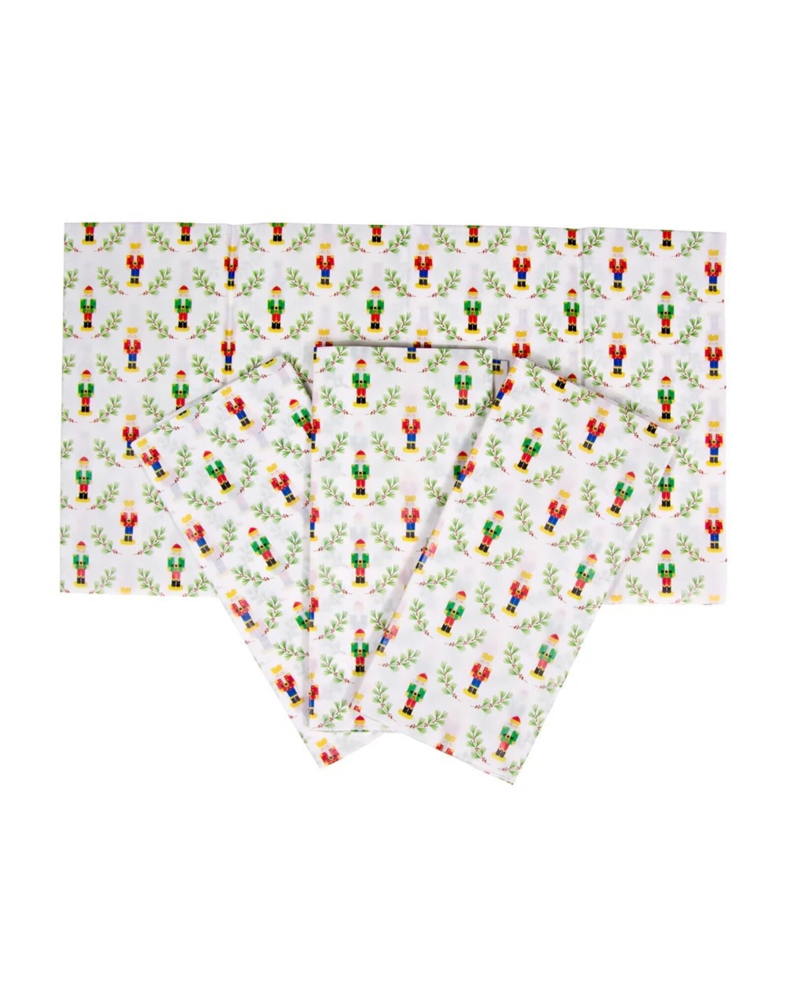 Caspari Christmas Gift Tissue Paper 4 Sheets Little Nutcracker