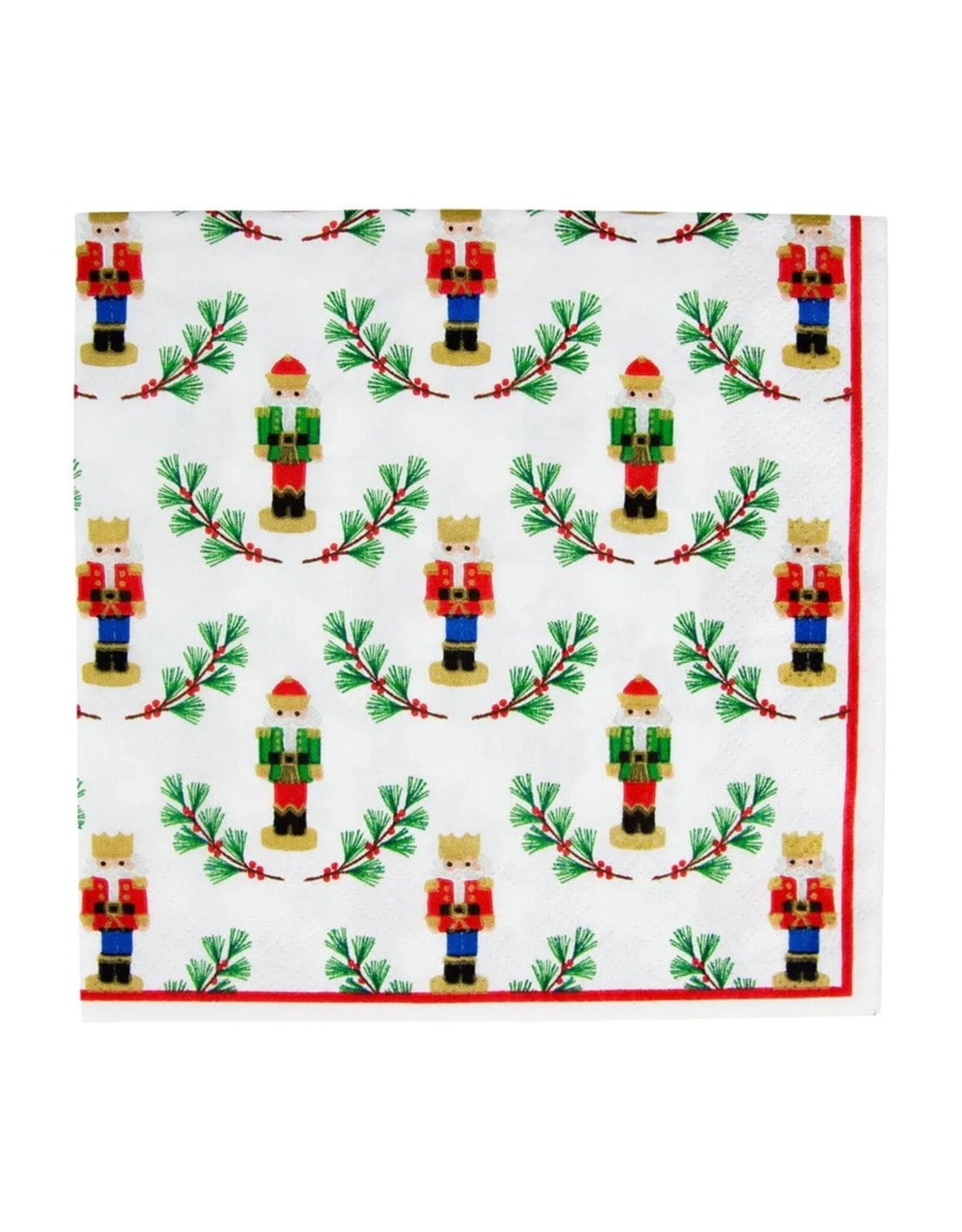 Caspari Christmas Paper Lunch Napkins 20pk Little Nutcracker