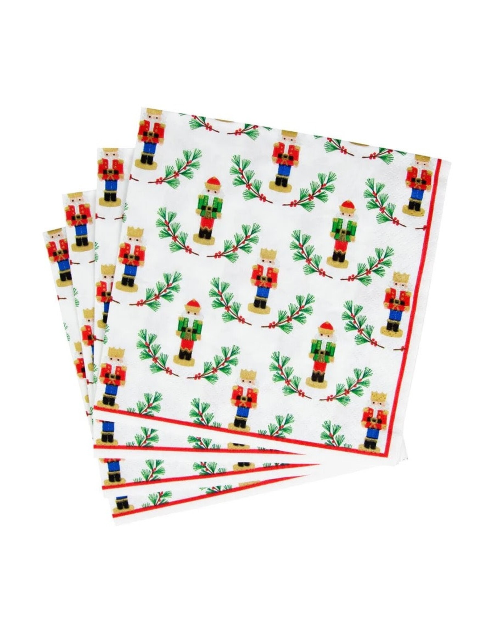 Caspari Christmas Paper Lunch Napkins 20pk Little Nutcracker