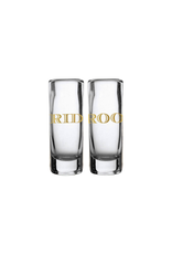 Slant Bride and Groom Shot Glasses Set