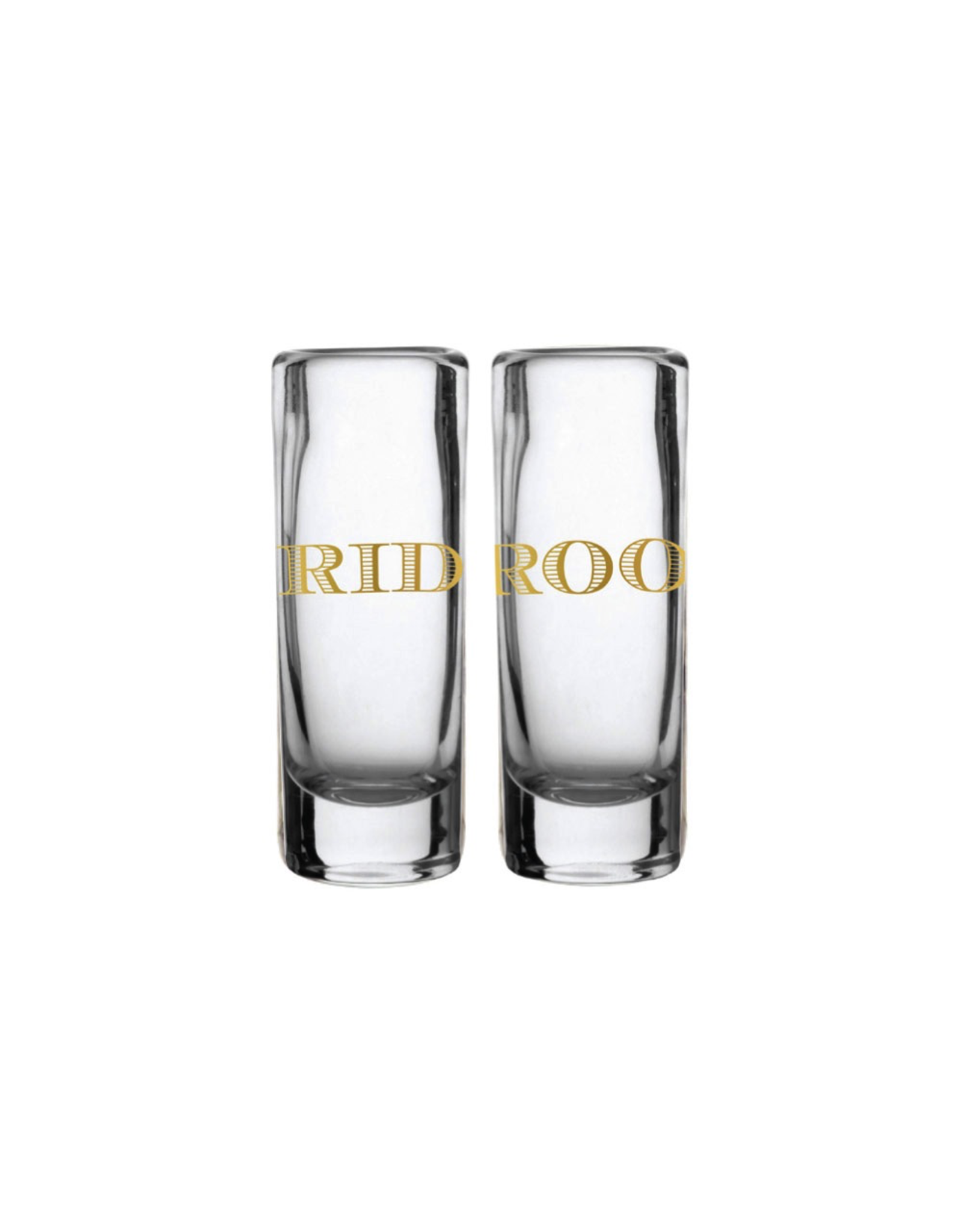 Slant Bride and Groom Shot Glasses Set