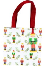 Caspari Christmas Gift Bag Small SQ 5.75x2.5D Little Nutcracker