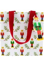 Caspari Christmas Gift Bag Small SQ 5.75x2.5D Little Nutcracker
