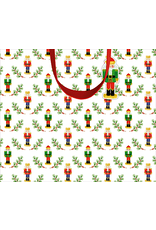 Caspari Christmas Gift Bag Large 11.75x4.75x10 Little Nutcracker
