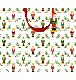 Caspari Christmas Gift Bag Large 11.75x4.75x10 Little Nutcracker