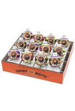 Christopher Radko Shiny Brite Halloween 12ct 1.75” Decorated Rounds W Reflectors