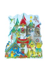 Caspari Christmas Advent Calendar 3D Christmas Birdhouse