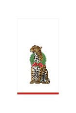 Caspari Christmas Guest Towel Napkins 15pk Wild Christmas