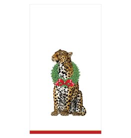 Caspari Christmas Guest Towel Napkins 15pk Wild Christmas