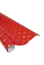 Caspari Christmas Gift Wrapping Paper 8ft Little Reindeer