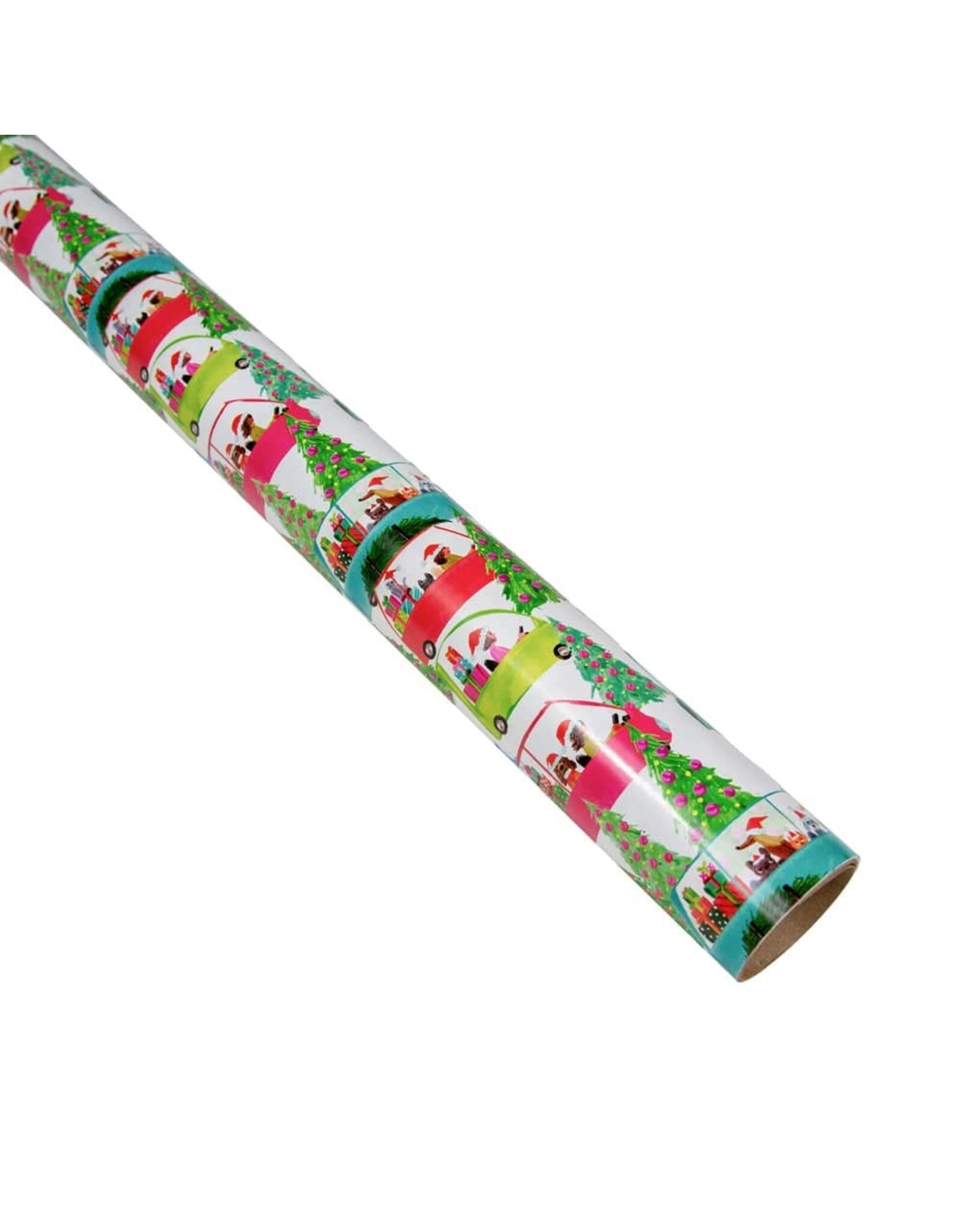 Caspari Christmas Gift Wrapping Paper 8ft Christmas Tree Shopping