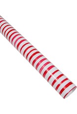 Caspari Christmas Gift Wrapping Paper 8ft Painterly Stripe Red White