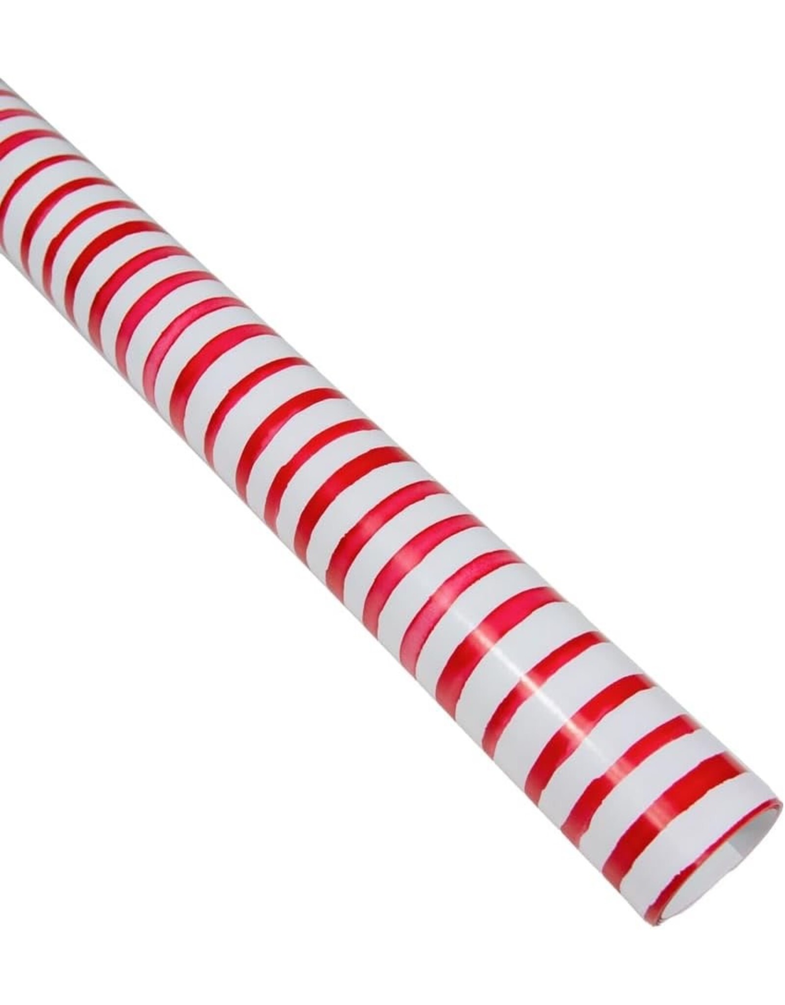 Caspari Christmas Gift Wrapping Paper 8ft Painterly Stripe Red White