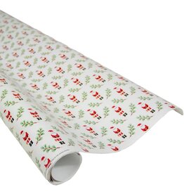 Caspari Christmas Gift Wrapping Paper 8ft Little Santas