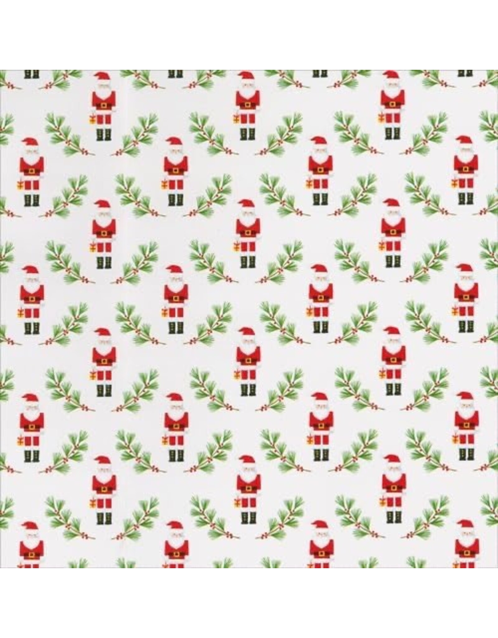 Caspari Christmas Gift Wrapping Paper 8ft Little Santas