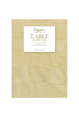 Caspari Paper Linen Table Covers In Moire Light Gold