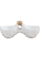 Mud Pie Shell Double Dip Bowl Dish