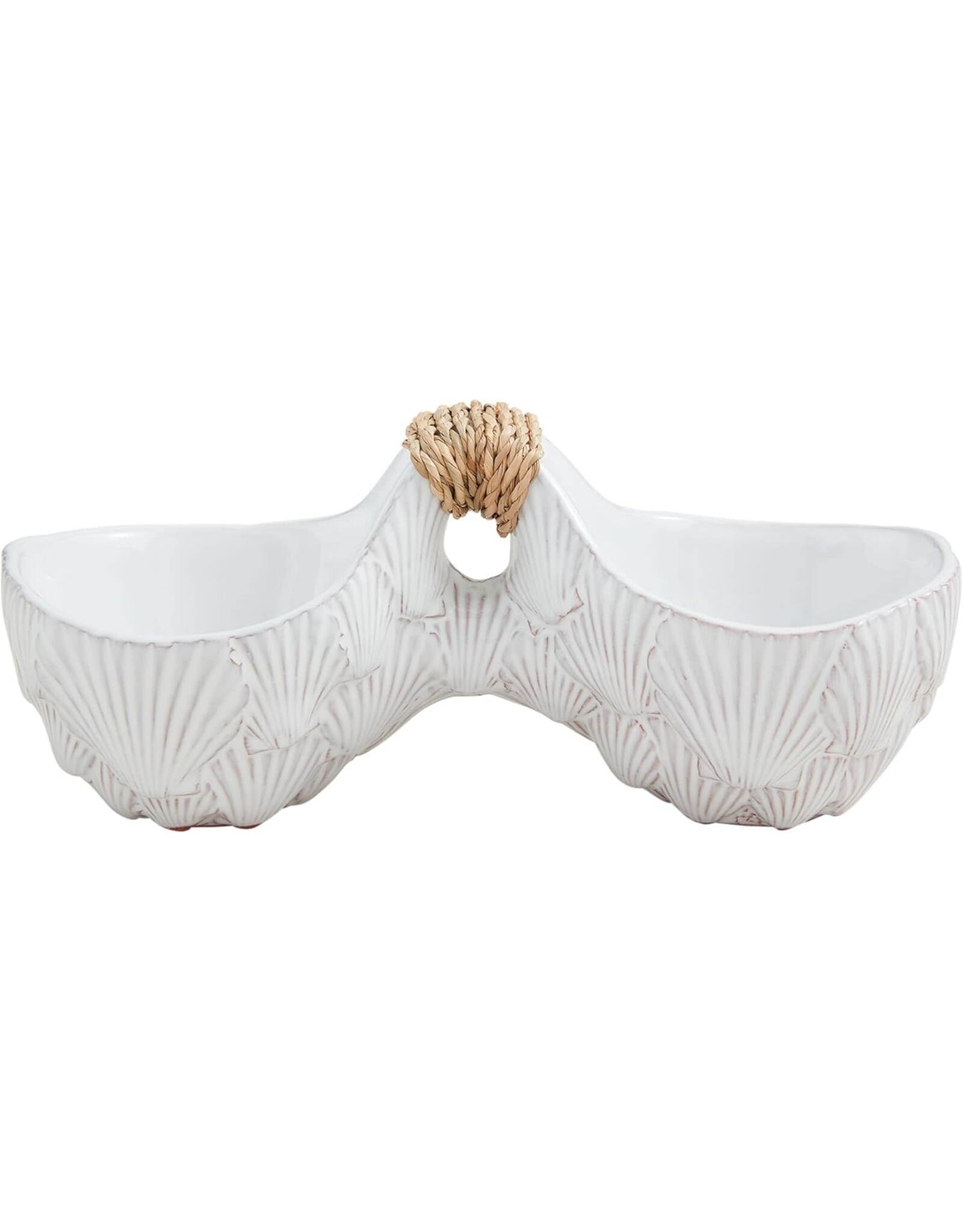 Mud Pie Shell Double Dip Bowl Dish
