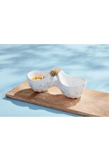 Mud Pie Shell Double Dip Bowl Dish