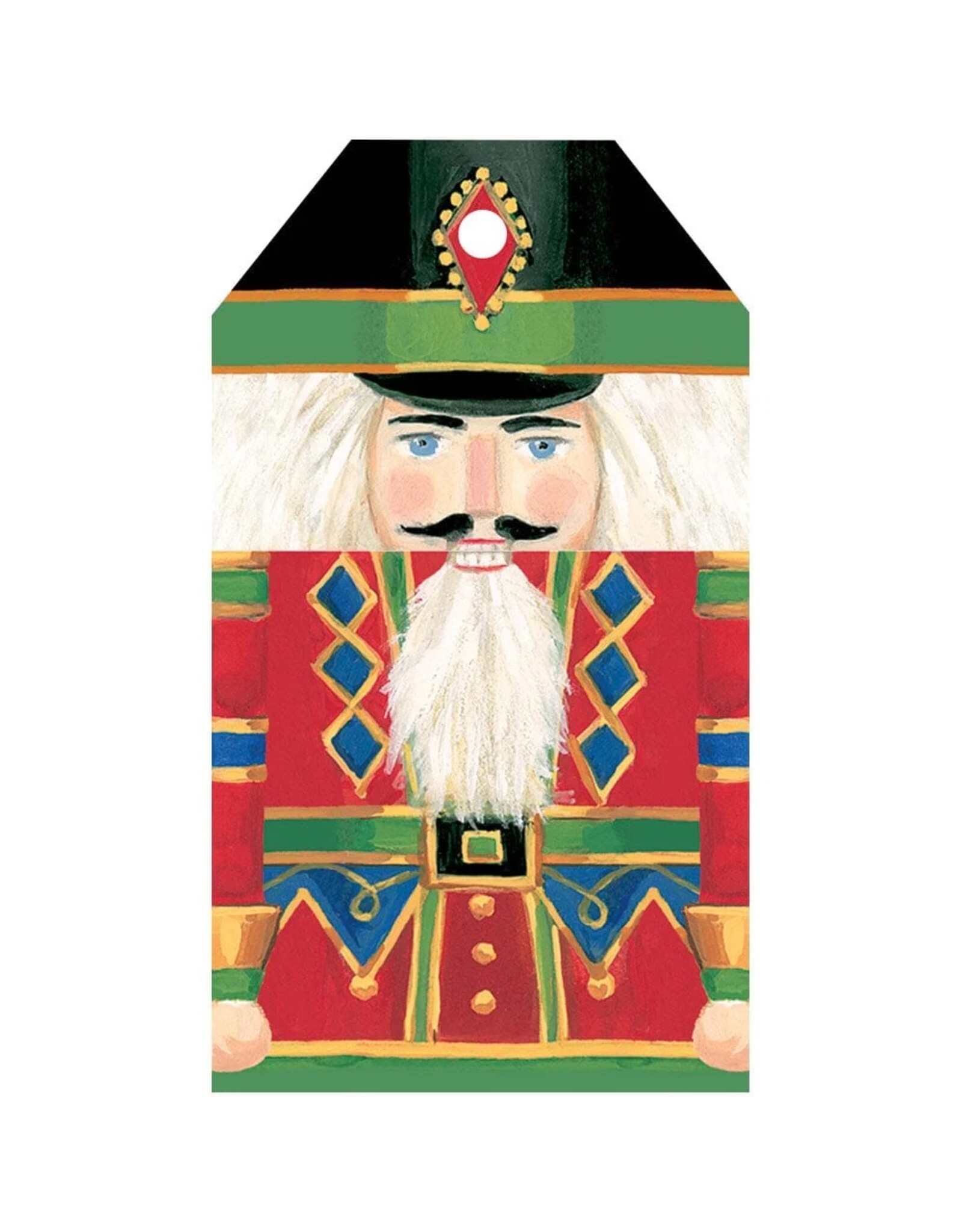 Caspari Classic Hanging Gift Tags 4pk Nutcracker