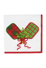 Caspari Christmas Paper Cocktail Napkins 20pk Pickleball