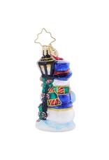 Christopher Radko Feathered Friends Snowman Gem Ornament