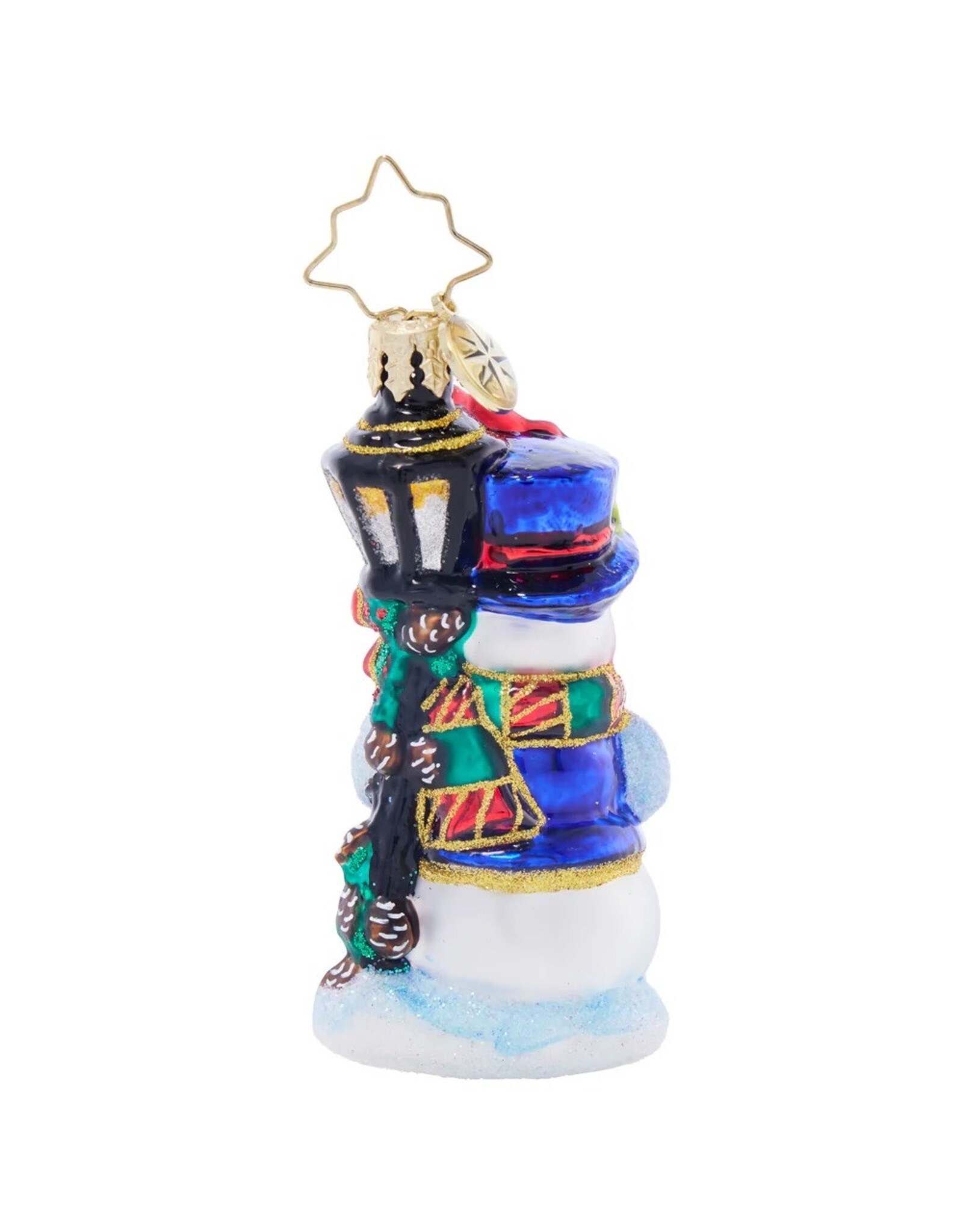 Christopher Radko Feathered Friends Snowman Gem Ornament