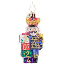 Christopher Radko 2024 Crackin Good Year Gem 2024 Nutcracker Ornament