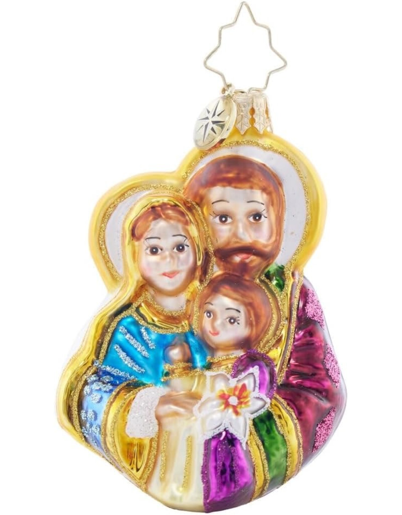 Christopher Radko Love of Family Gem Holy Family Nativity Ornament