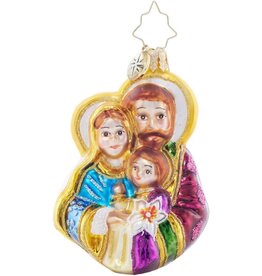 Christopher Radko Love of Family Gem Holy Family Nativity Ornament