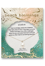 Periwinkle by Barlow Beach Blessings Necklaces | WISDOM Pearl-Gold