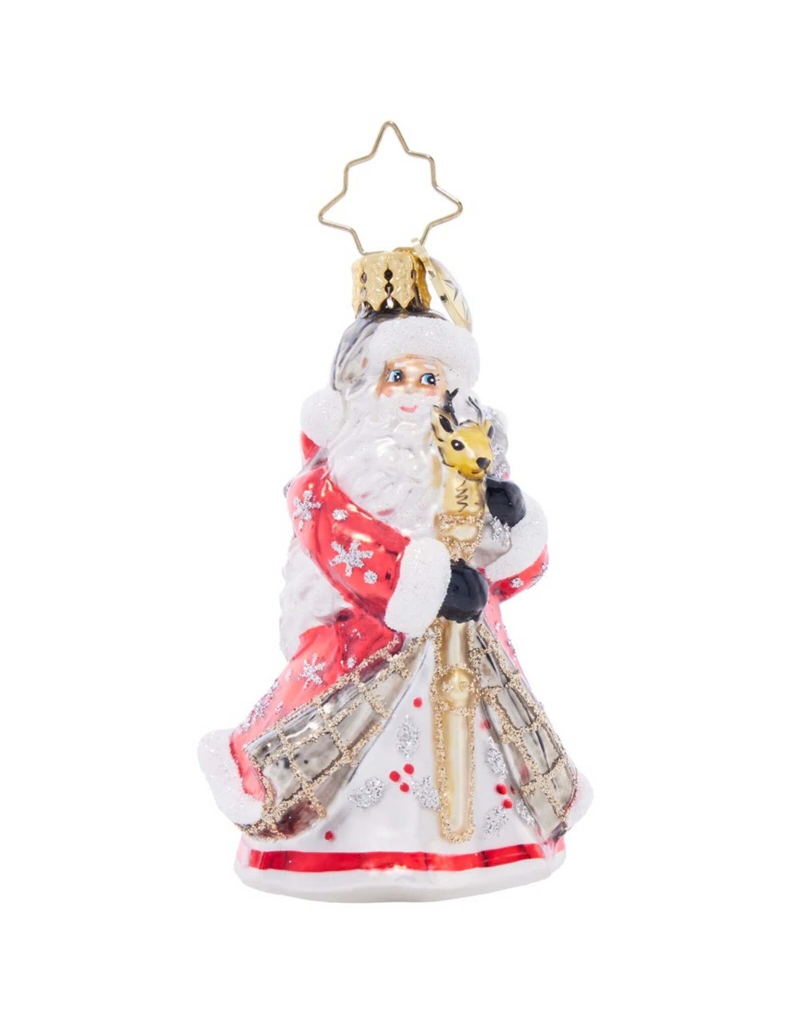 Christopher Radko Winter Splendor Santa Gem Ornament