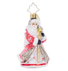 Christopher Radko Winter Splendor Santa Gem Ornament
