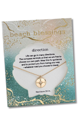 Periwinkle by Barlow Beach Blessings Necklaces | DIRECTION Compass-Gold
