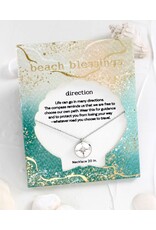 Periwinkle by Barlow Beach Blessings Necklaces | DIRECTION Compass-Silver
