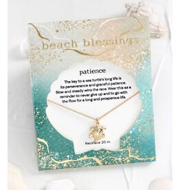 Periwinkle by Barlow Beach Blessings Necklaces | PATIENCE Turtle-Gold