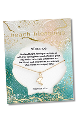 Periwinkle by Barlow Beach Blessings Necklaces | VIBRANCE Flamingo-Gold