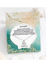 Periwinkle by Barlow Beach Blessings Necklaces | STRENGTH Scallop-Silver