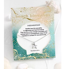 Periwinkle by Barlow Beach Blessings Necklaces | REINVENTION Starfish-Silver