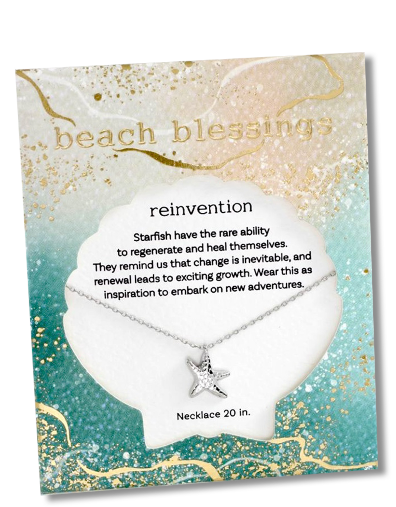 Periwinkle by Barlow Beach Blessings Necklaces | REINVENTION Starfish-Silver