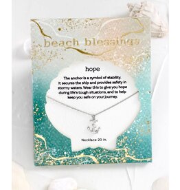 Periwinkle by Barlow Beach Blessings Necklaces | HOPE Anchor-Silver