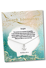 Periwinkle by Barlow Beach Blessings Necklaces | HOPE Anchor-Silver