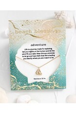 Periwinkle by Barlow Beach Blessings Necklaces | ADVENTURE Sailboat-Gold