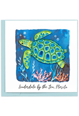 Quilling Card Lauderdale-By-The-Sea Quilled Sea Turtle Reef Card