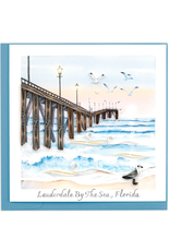 Quilling Card Lauderdale-By-The-Sea Quilled Pier Card