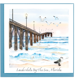 Quilling Card Lauderdale-By-The-Sea Quilled Pier Card