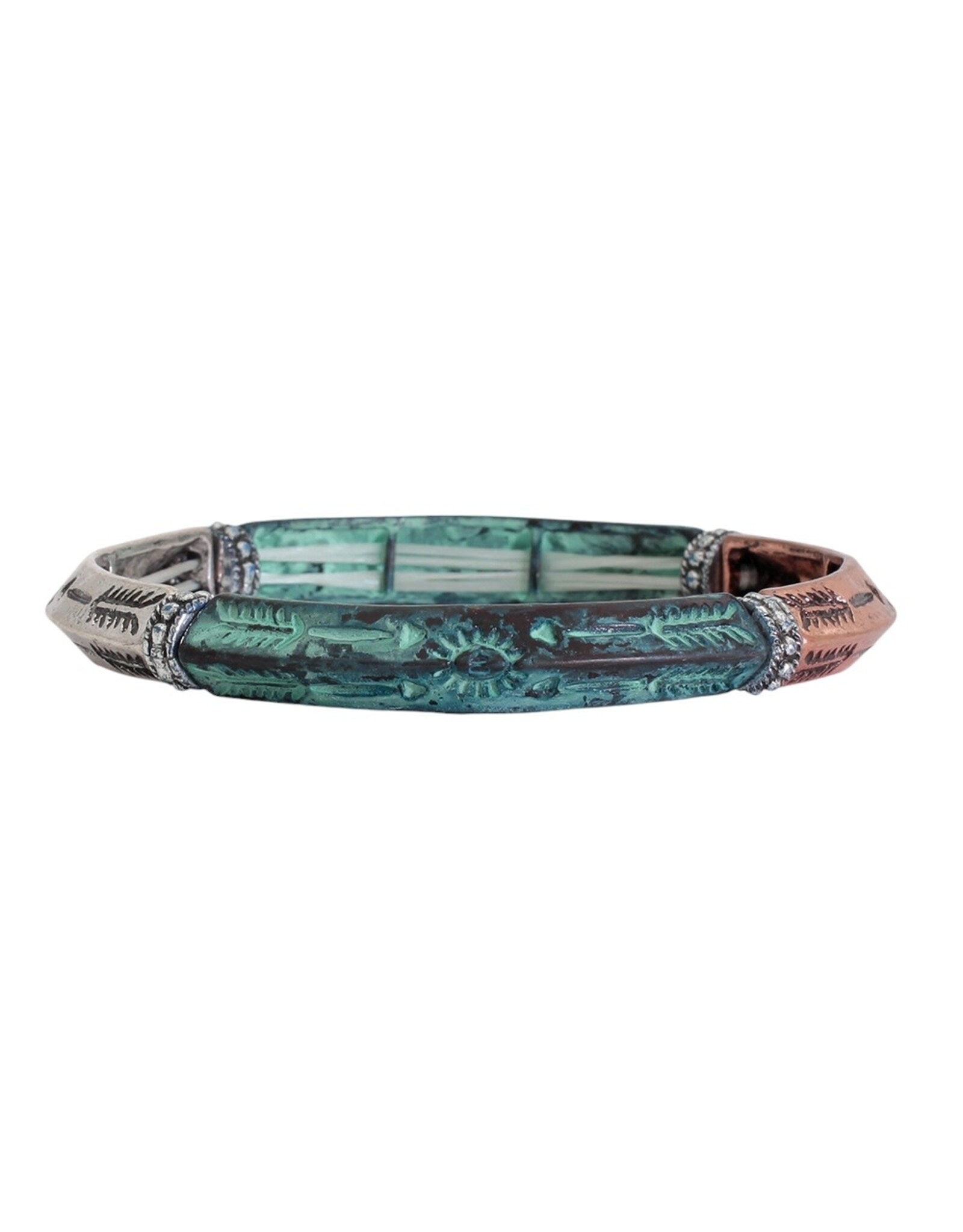 Periwinkle by Barlow Bracelets | TriTone w Arrow Pattern Bracelet