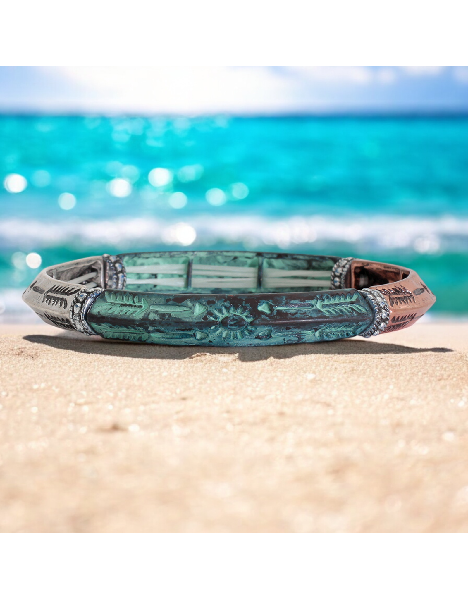 Periwinkle by Barlow Bracelets | TriTone w Arrow Pattern Bracelet