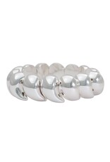 Periwinkle by Barlow Bracelets | Stretch Bracelet Sculpted Silver