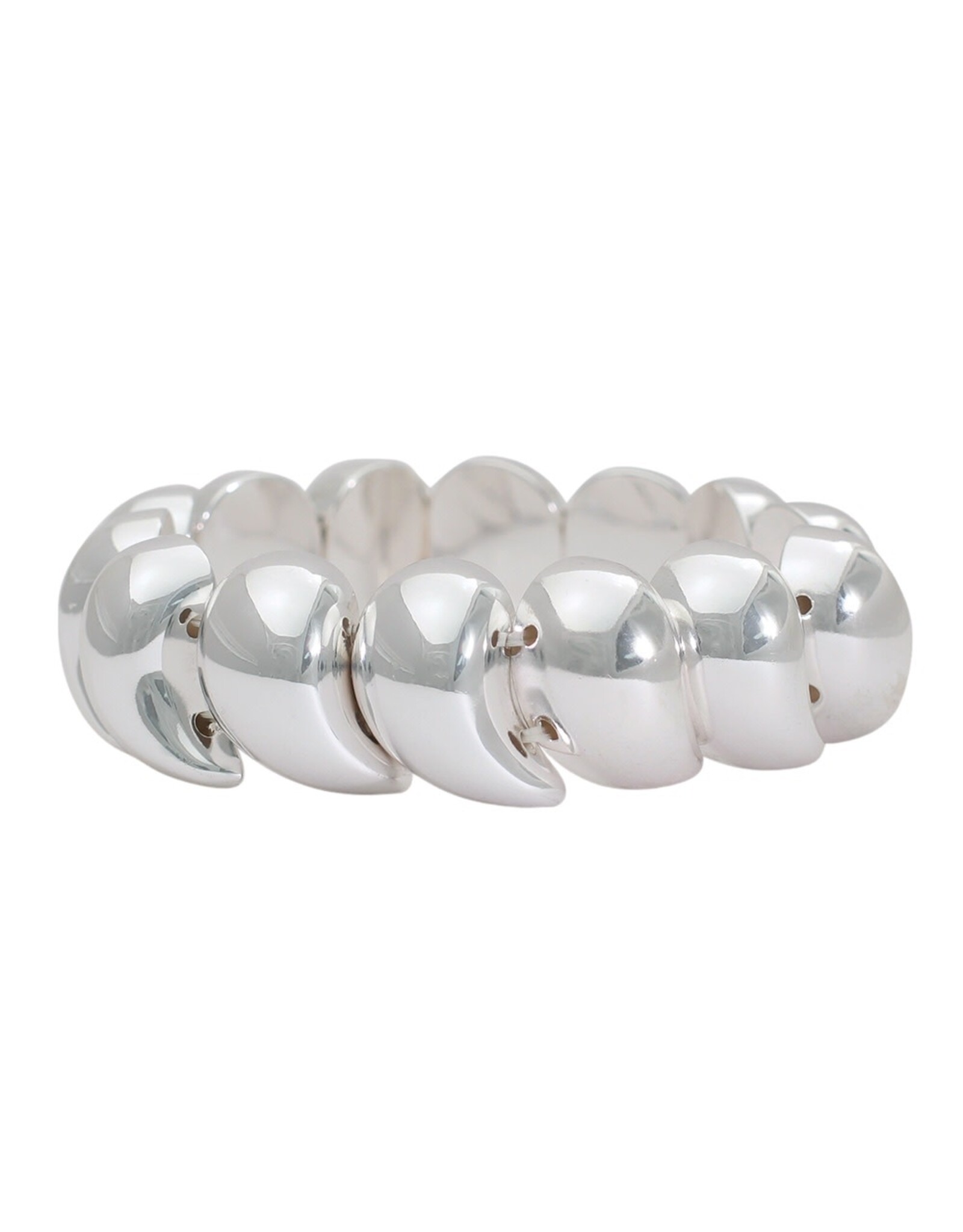 Periwinkle by Barlow Bracelets | Stretch Bracelet Sculpted Silver